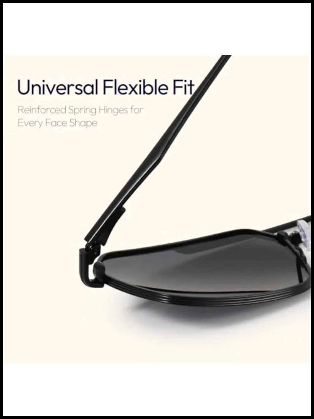 Polarized Aviator Sunglasses for Men - UV400 Anti-Glare Metal Frame Driving